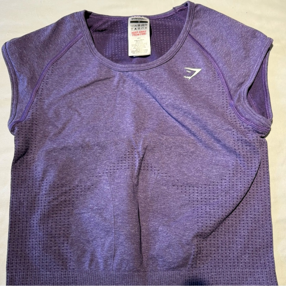 Gymshark Purple Muscle Tee for Women